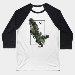 Newfoundland and Labrador - Black Spruce Baseball T-Shirt